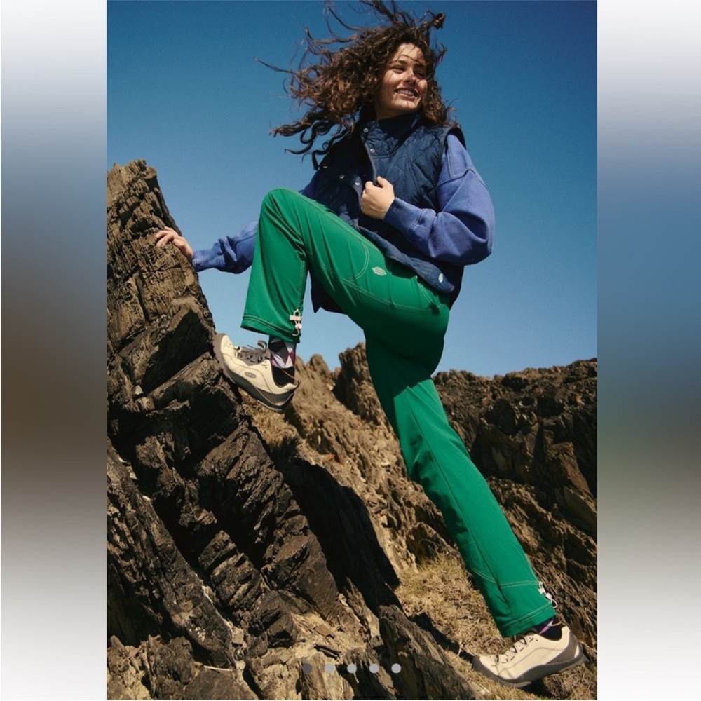 FP Movement by Free People Cascade Straight Leg Flares  m Track Pants (Green)